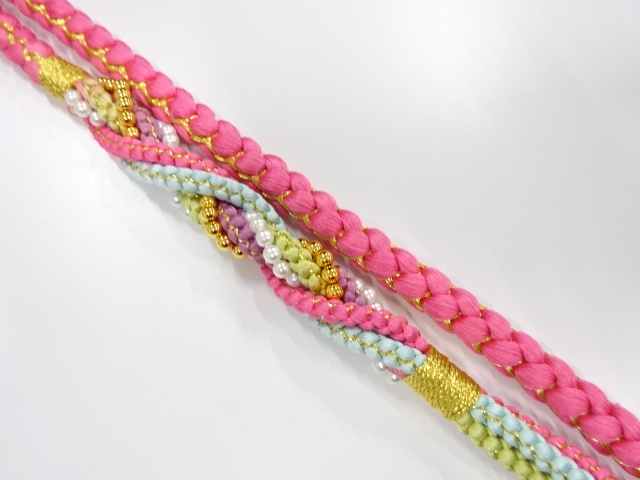 正絹　振袖用　手組帯締め